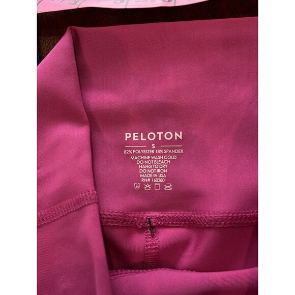 NWT Peloton Show Up Rib Leggings Womens Size Small Pink & Blue $98 - Picture 7 of 9